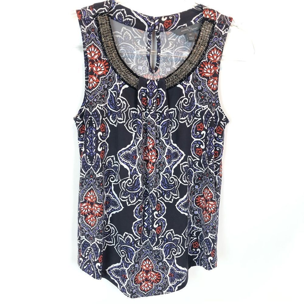 Market & Spruce Sleeveless Scoop Neck Top Size XS
